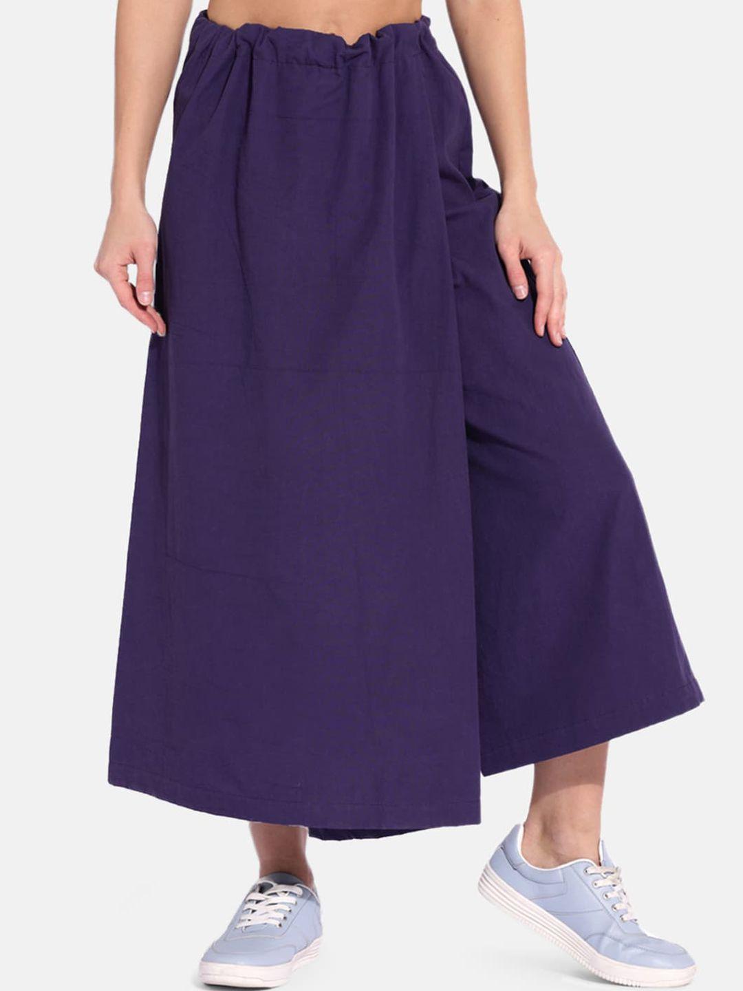 grass by gitika goyal women purple culottes trousers