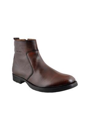 graysen leather slipon mens casual boots - tan
