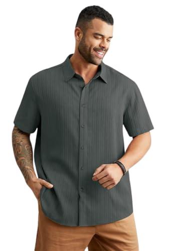 greciilooks mens casual polycotton regular fit shirt (green, x-large)