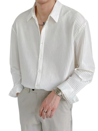 greciilooks popcorn formal shirt for men (gl-ms-6155-l-white)