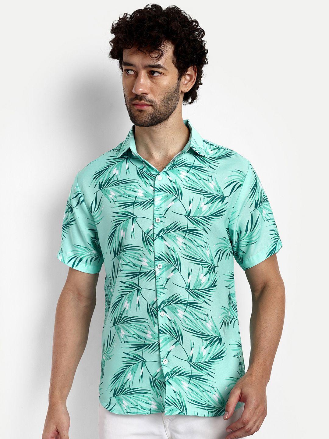 greciilooks relaxed tropical printed short sleeves casual shirt