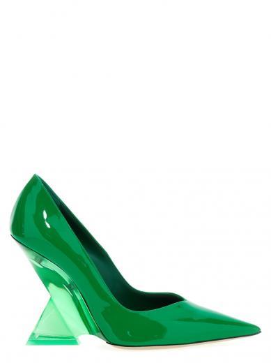 green cheope pumps