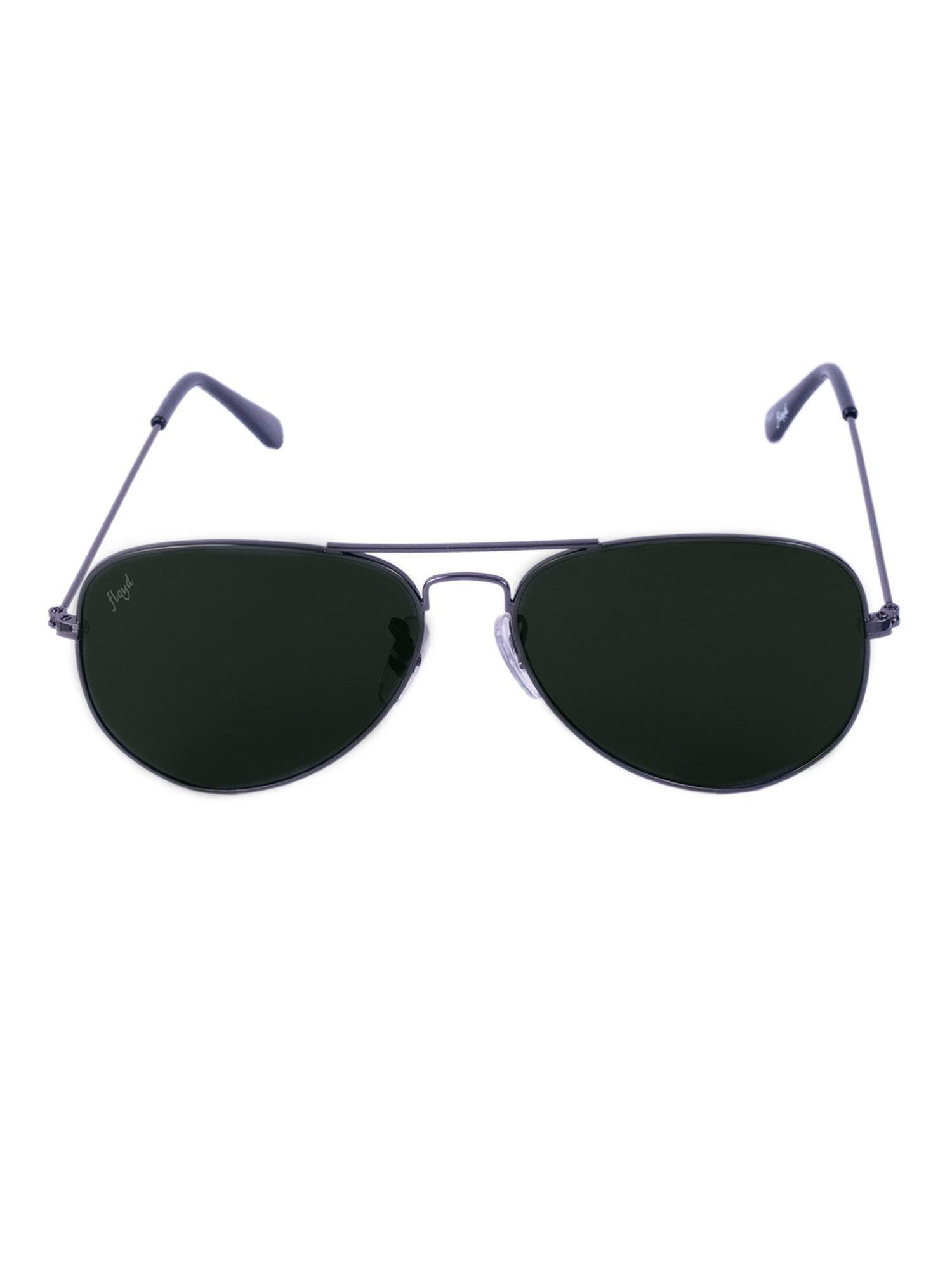 green lense metallic frame aviator sunglasses mo_gmtl_grn