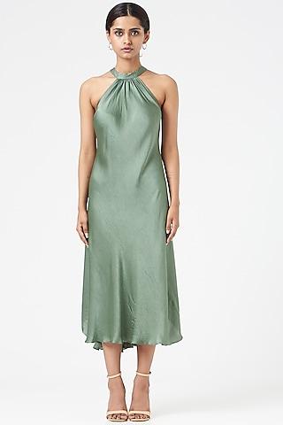 green modal dress