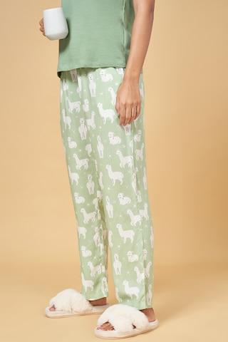 green print  sleepwear women comfort fit  pyjamas