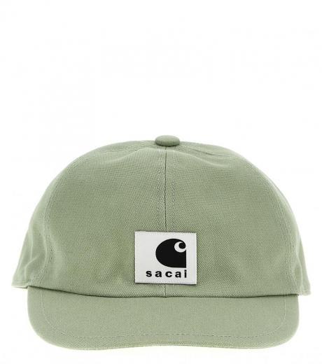 green sacai x carhartt wip cap