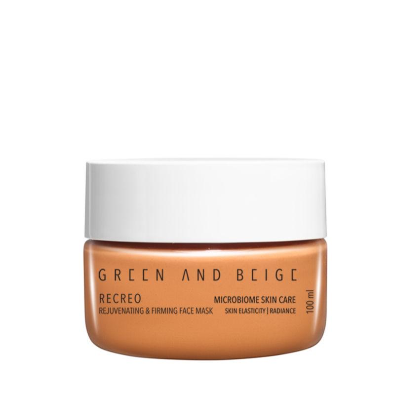 green and beige recreo rejuvenating & firming face mask