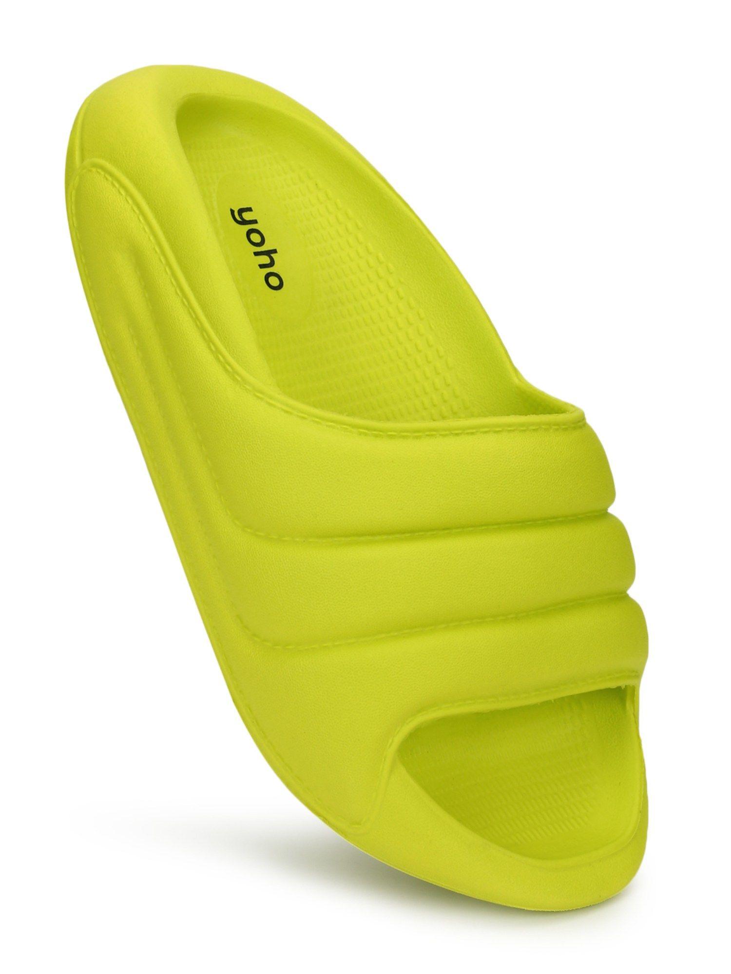 green anti-slip sole sweat free super flexible dolphy eva sliders