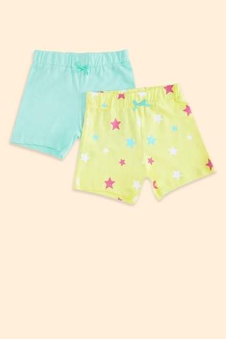 green assorted knee length casual baby regular fit shorts