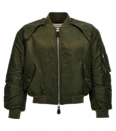green bomber jacket