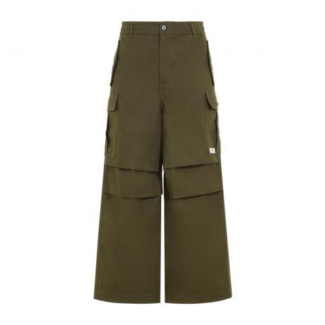 green cargo trousers
