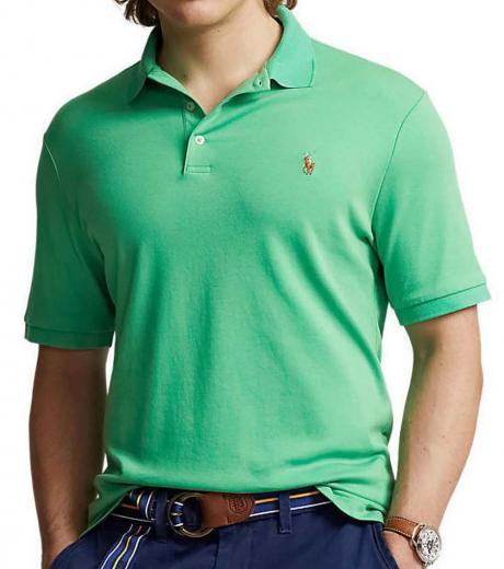 green classic fit pony polo