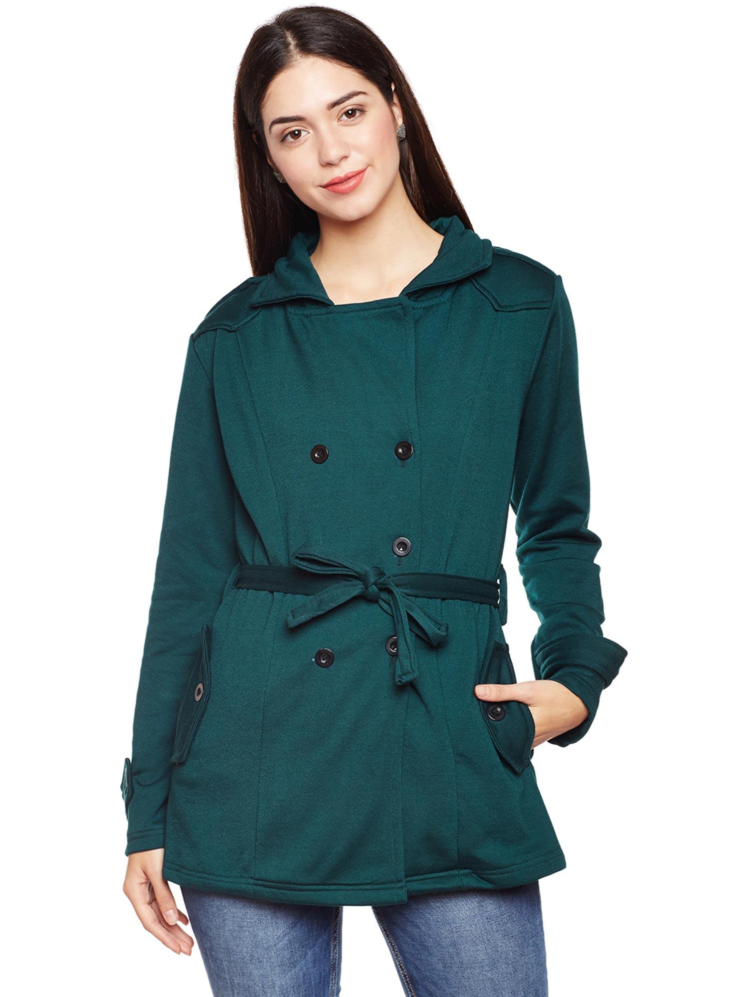 green coat