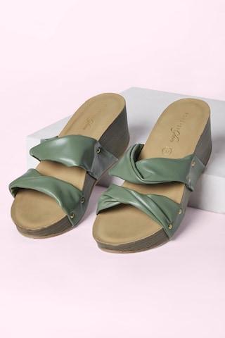 green comfort sandals