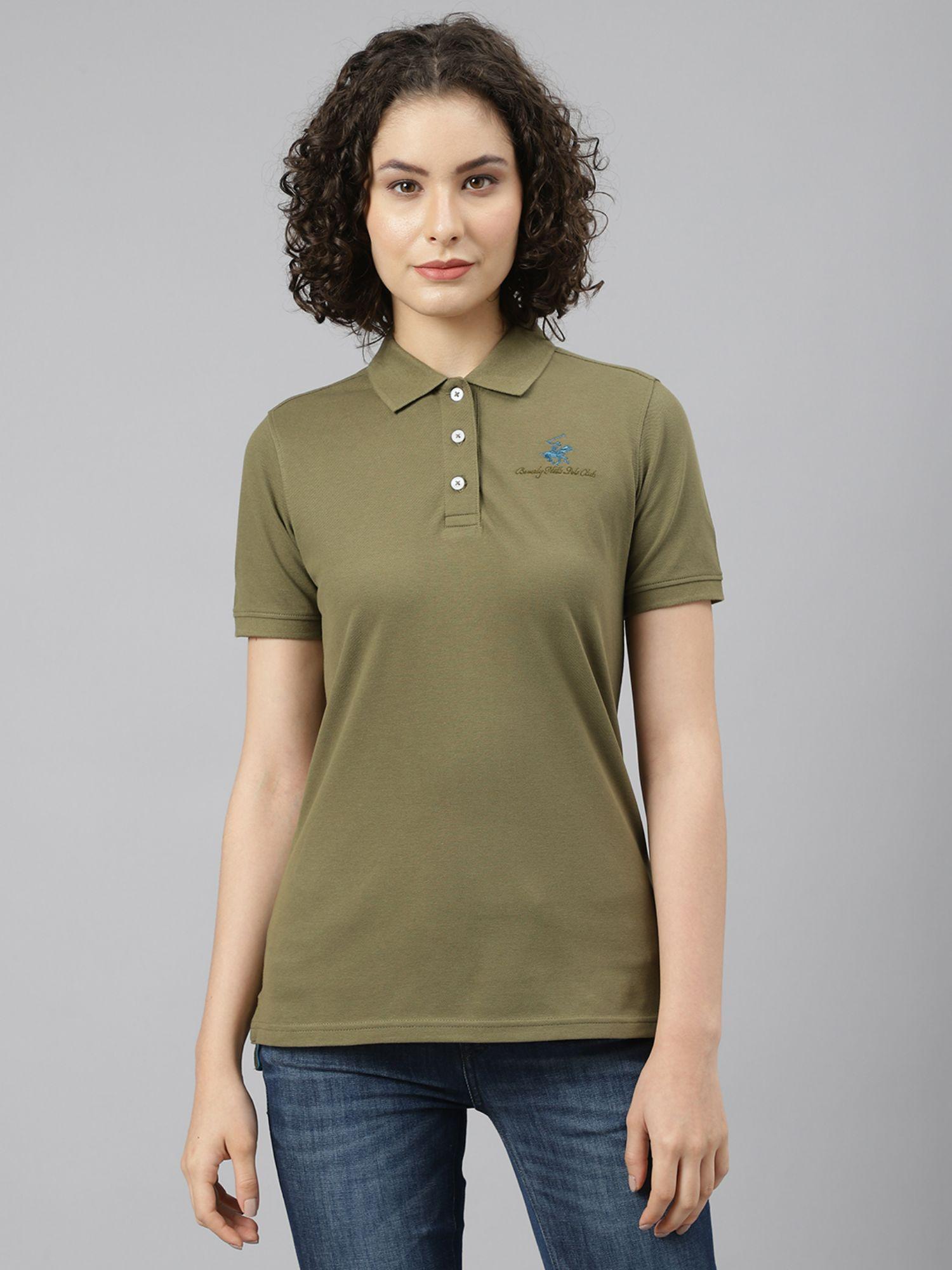 green core short sleeve polo