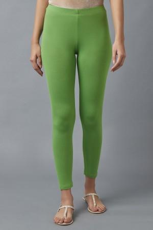 green cotton lycra tights