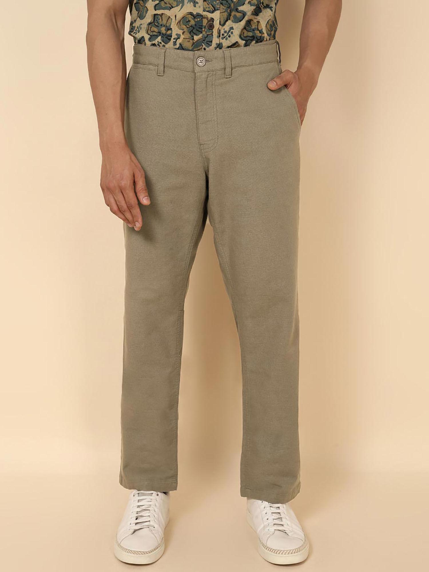 green cotton trouser trouser pant