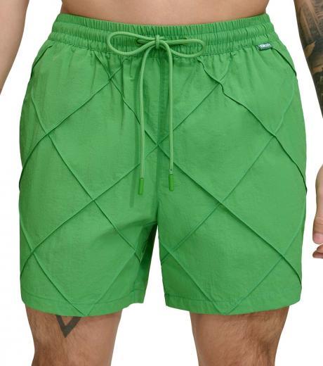 green diamond pintuck swim trunks