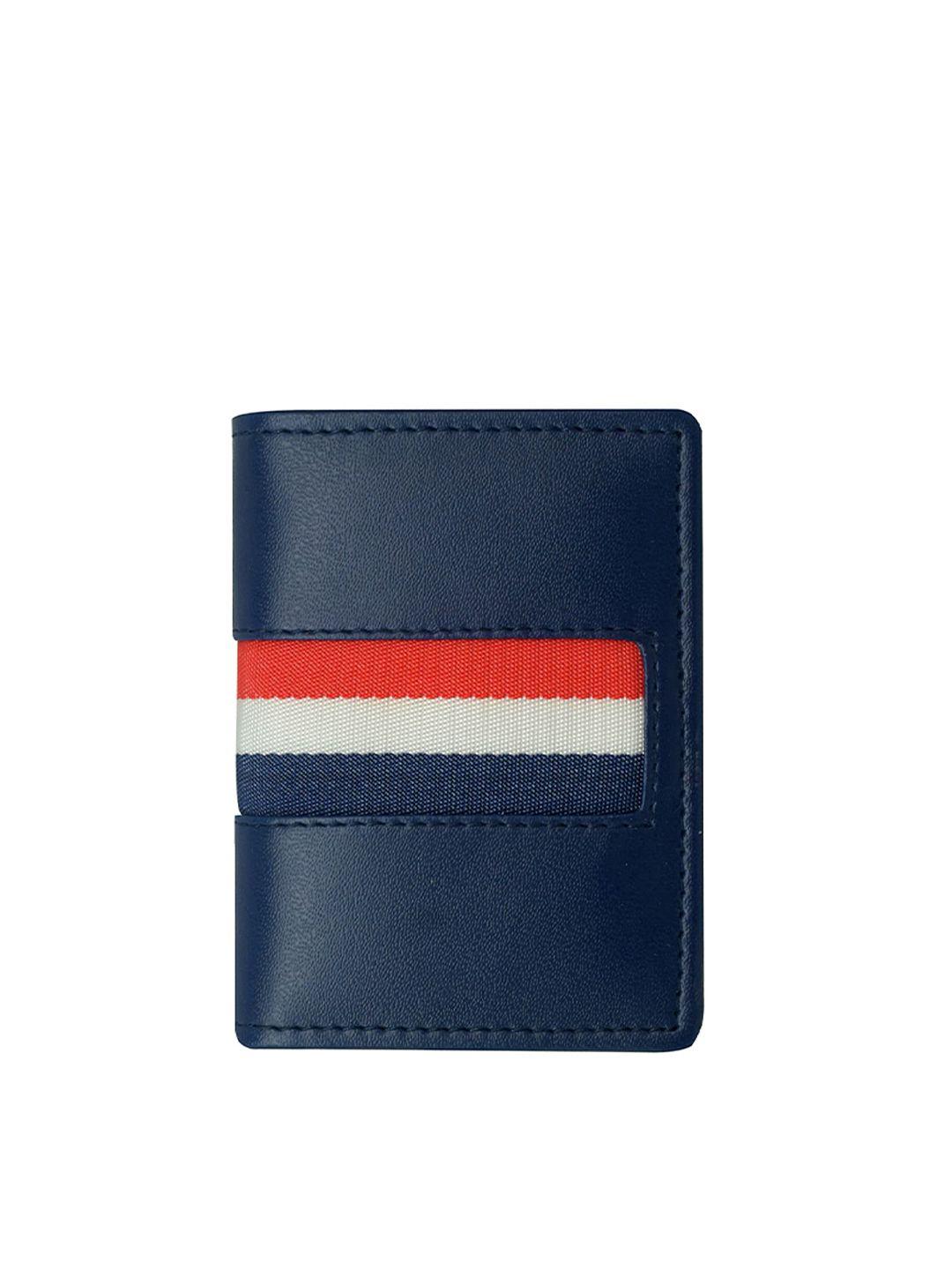 green dragonfly navy blue & red pu card holder