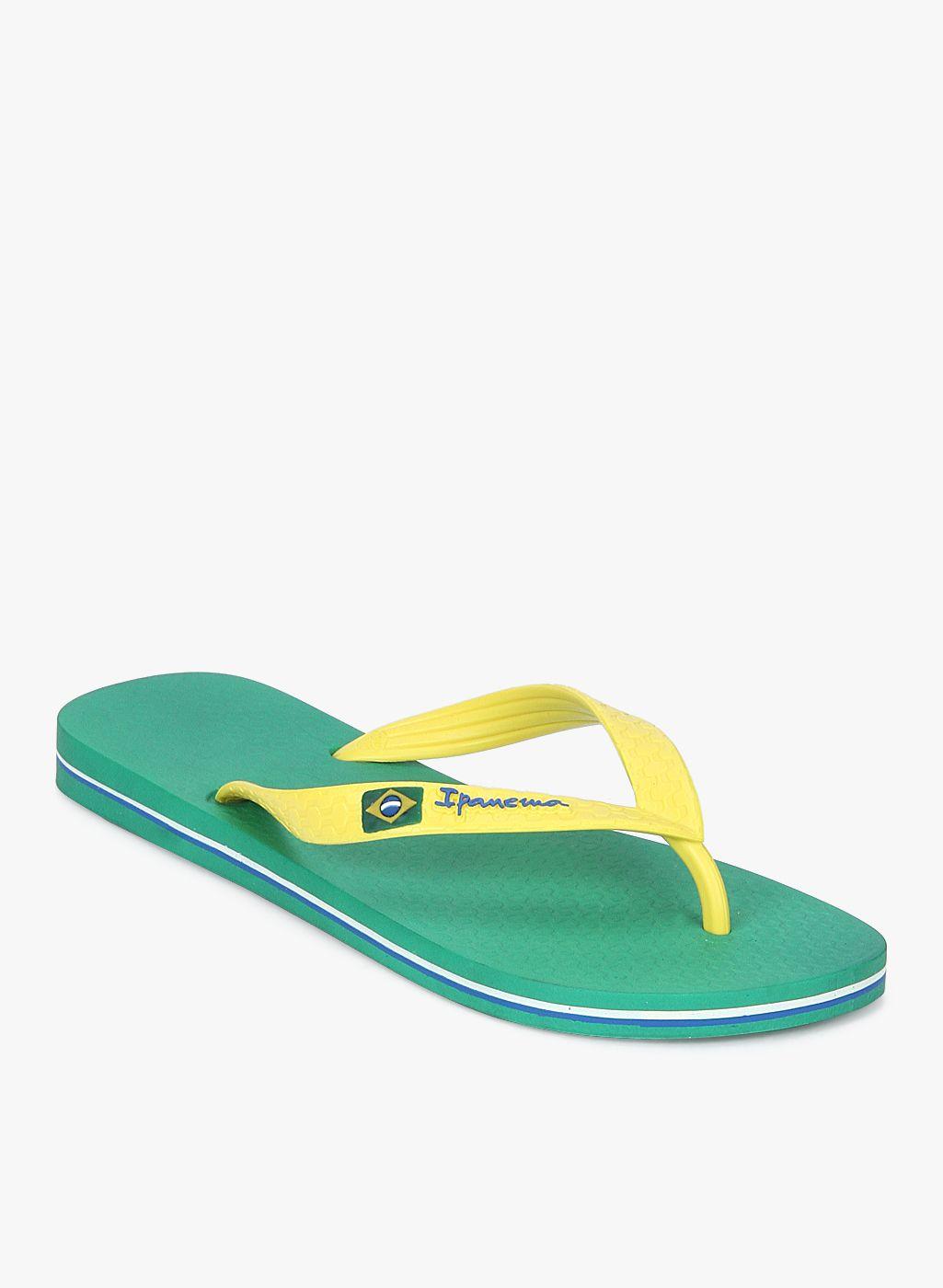 green flip flops