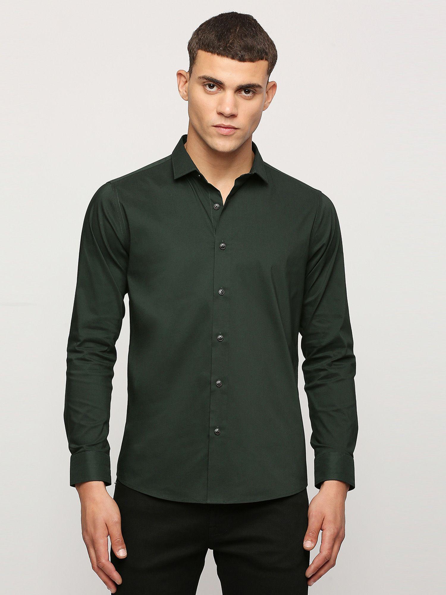 green full sleeves shirt