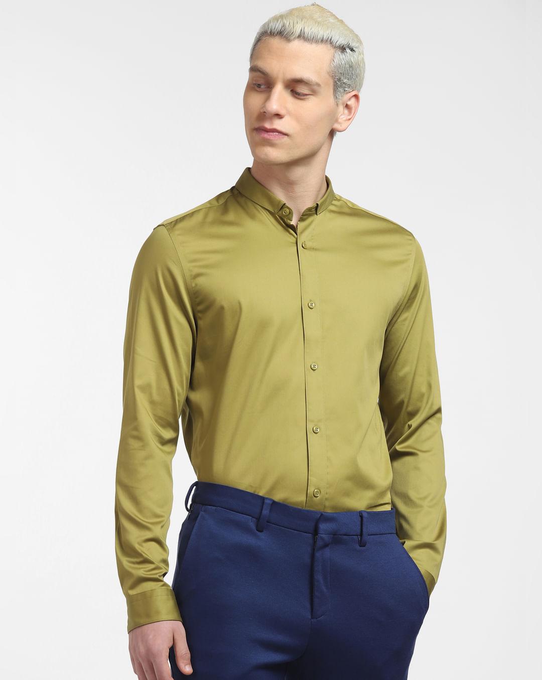 green full sleeves shirt