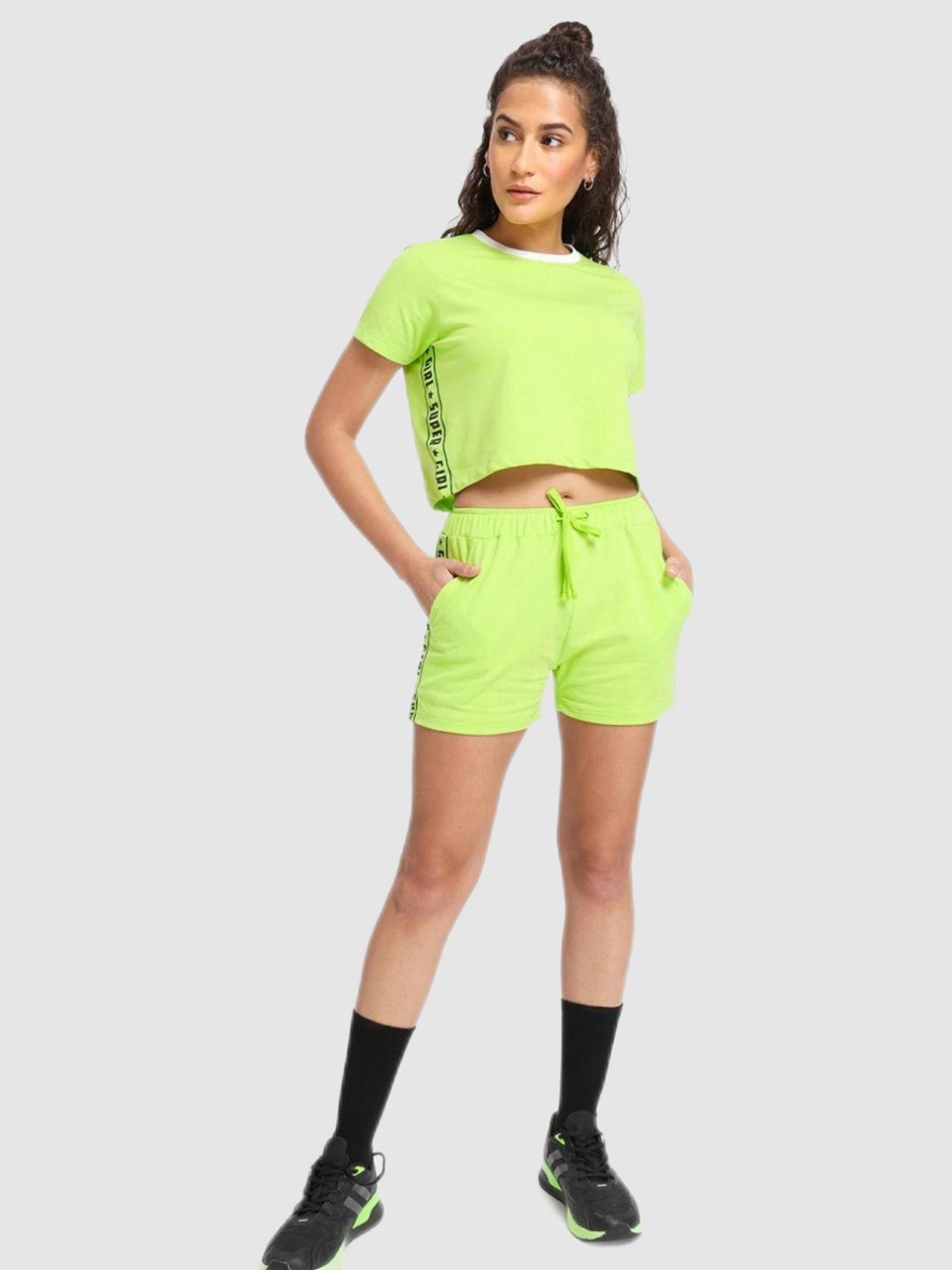 green graphic co-ord sets