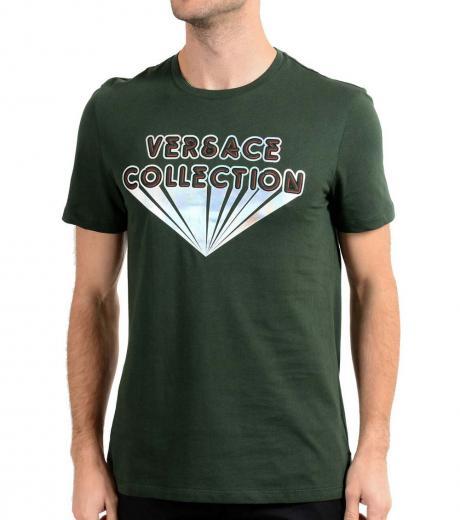 green graphic print t-shirt