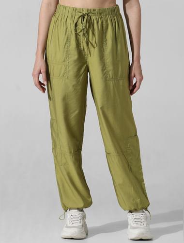 green high rise co-ord set cargos