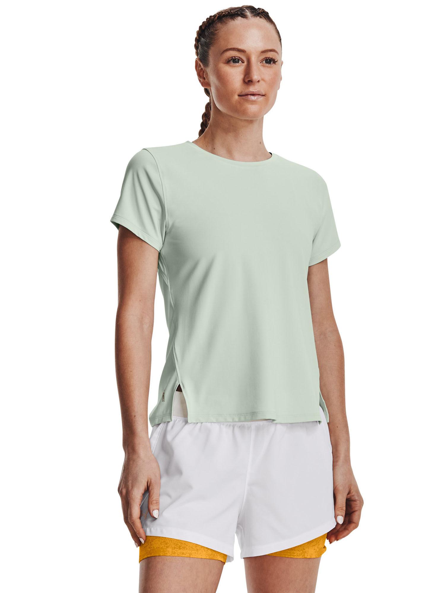 green iso-chill run laser short sleeve t-shirt