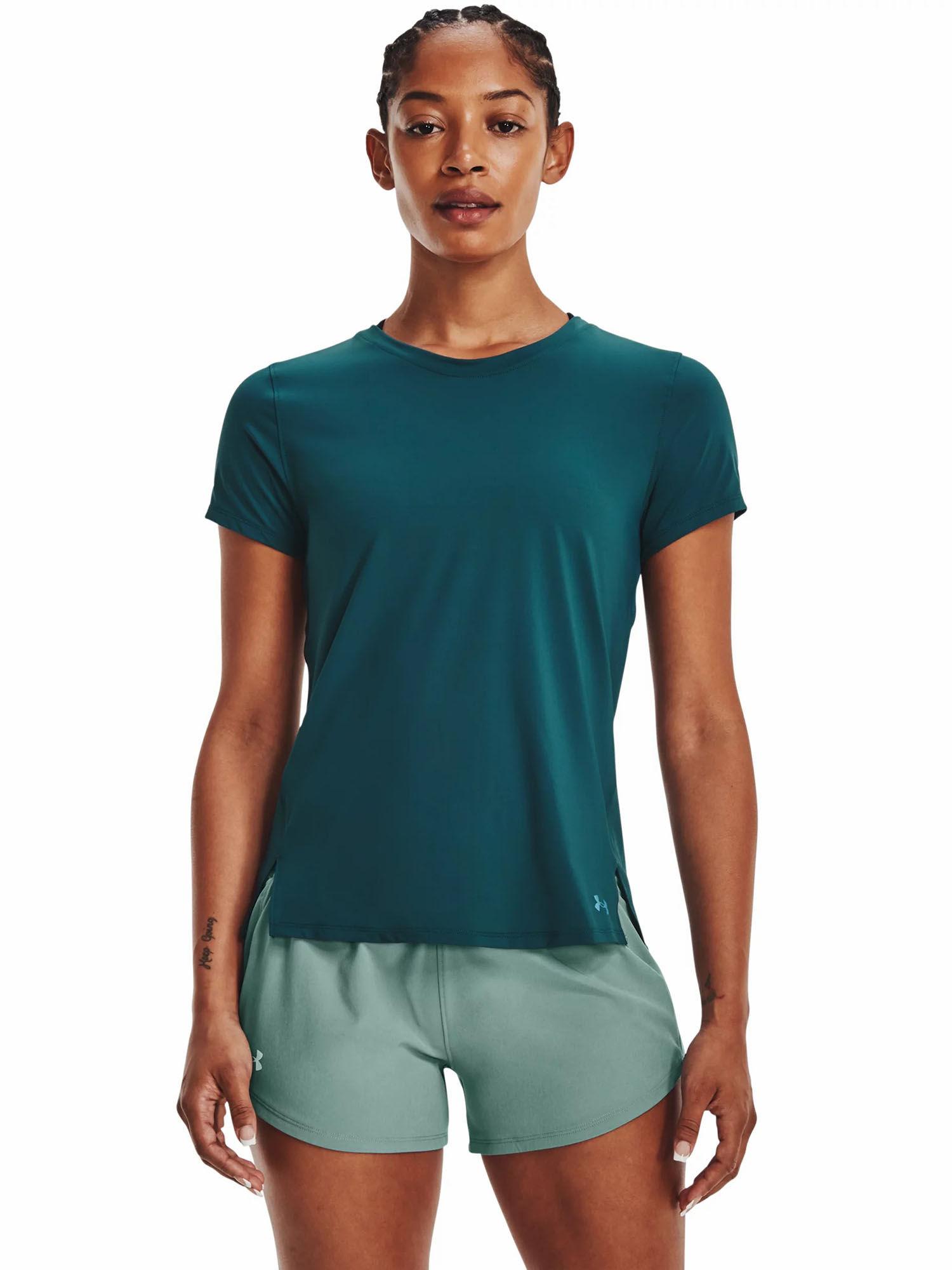 green iso-chill run laser short sleeve t-shirt