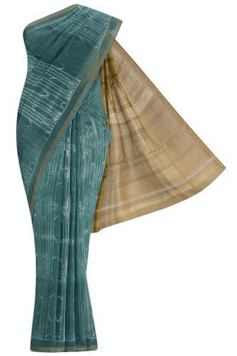 green maheshwari silk cotton saree