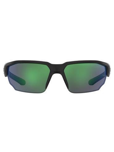 green multilayer lens geometrical sunglass rimless black green frame - 2041827zj71z9