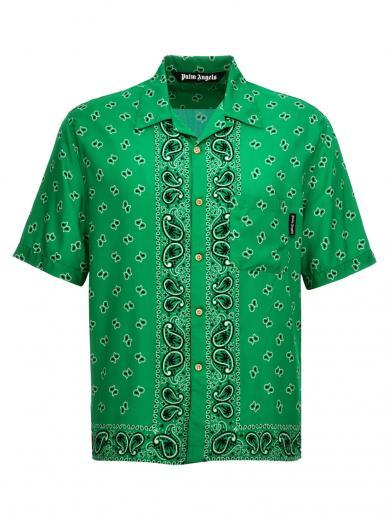 green paisley bowling shirt