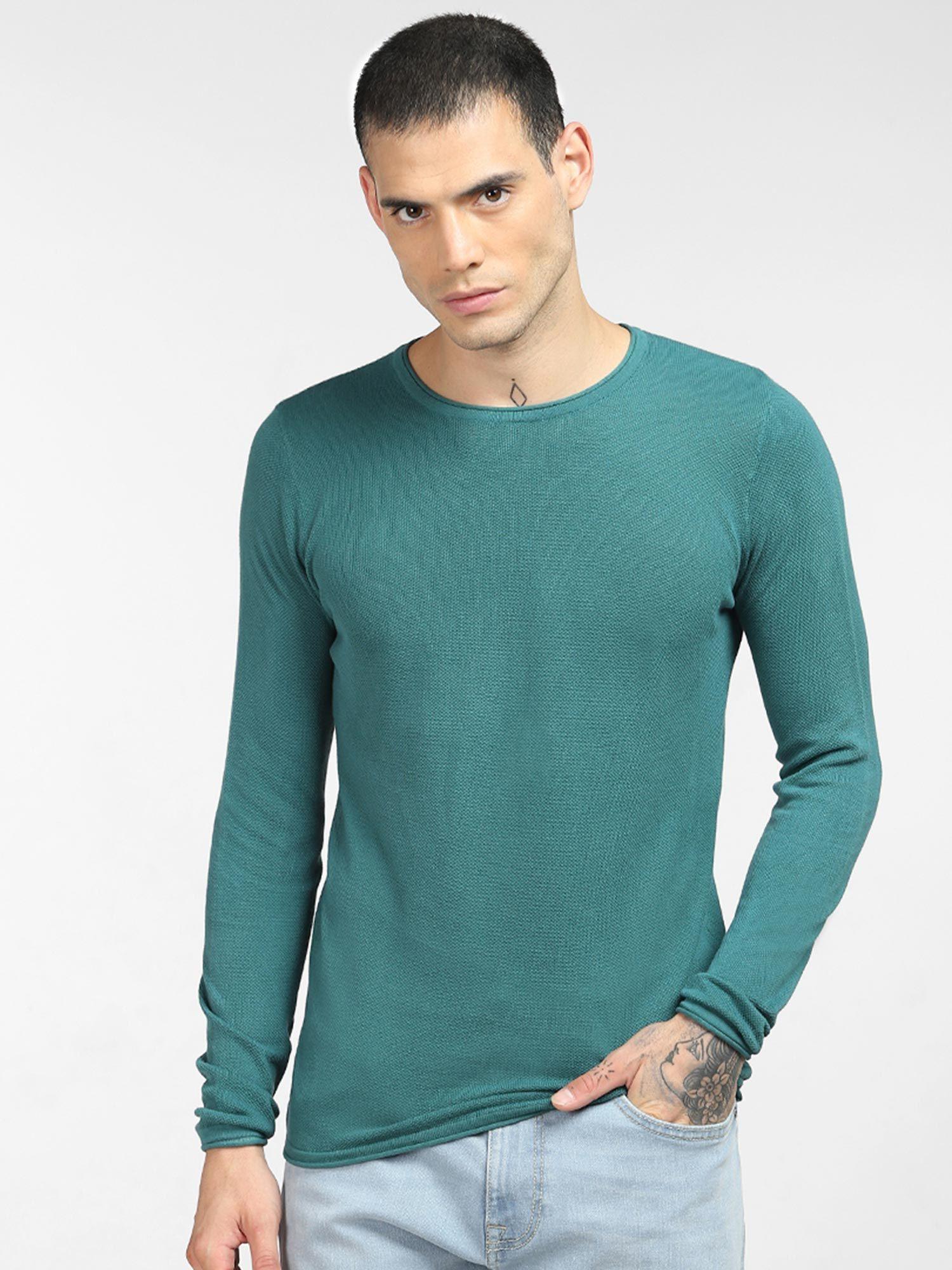 green pullover