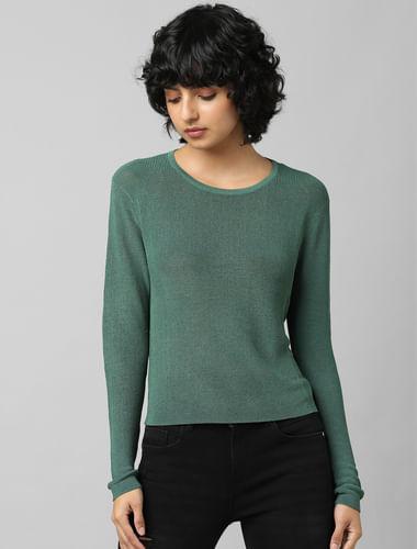 green pullover