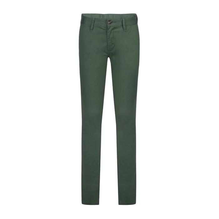 green solid chinos