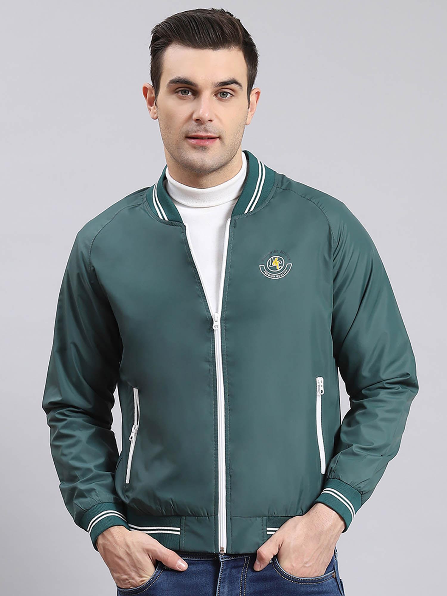 green solid jacket