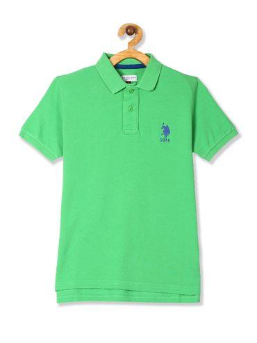 green solid t-shirt
