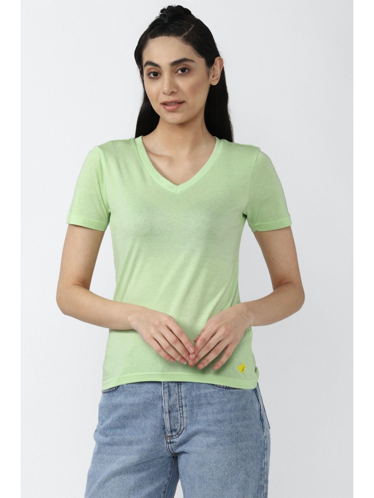 green solid t-shirts