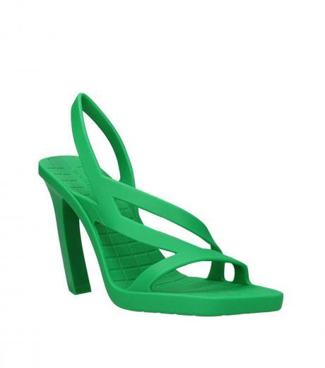 green square toe heels