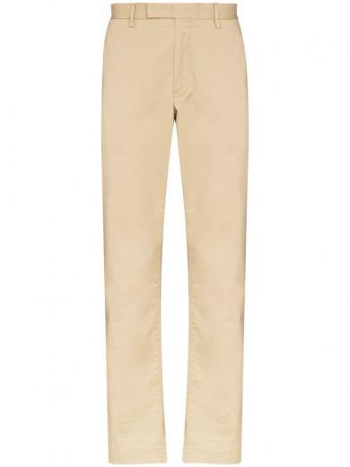 green stretch trousers