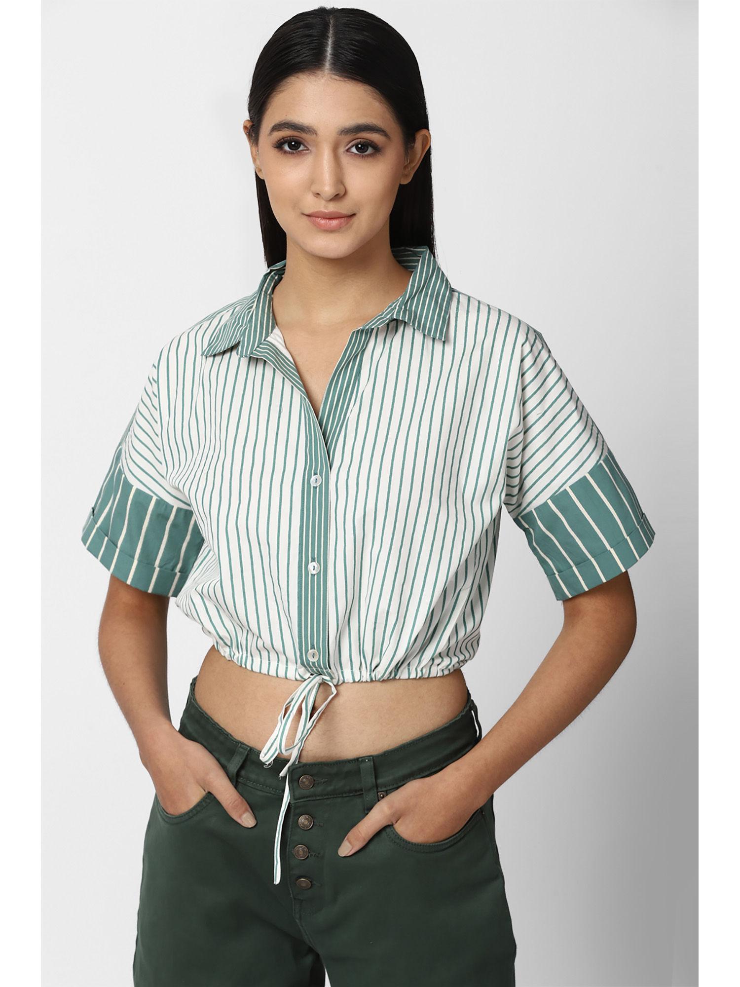 green stripe tops