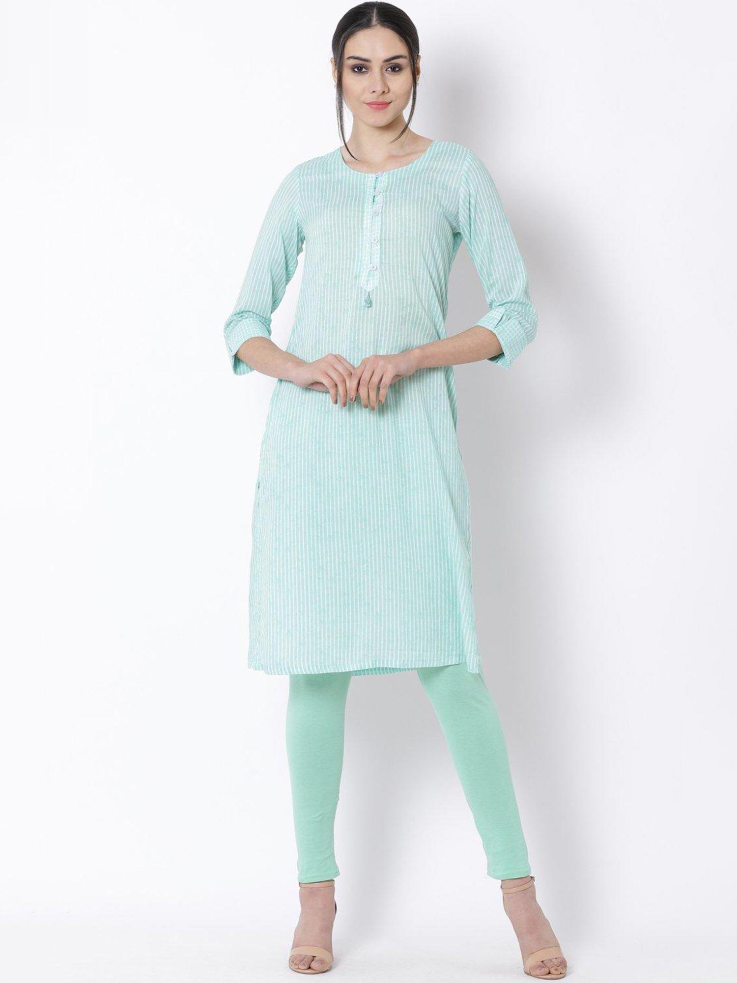 green stripes kurta