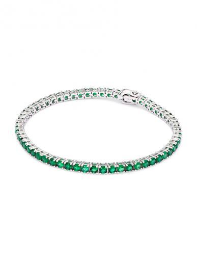 green tennis bracelet