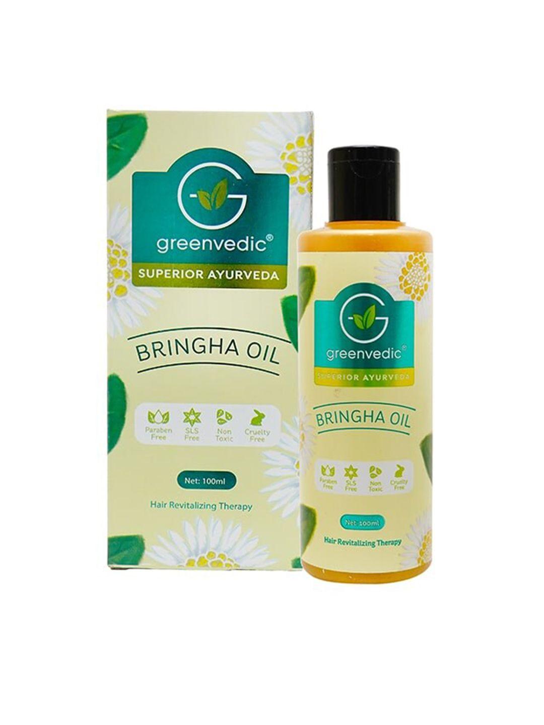 green vedic transparent bringha hair oil - 100 ml