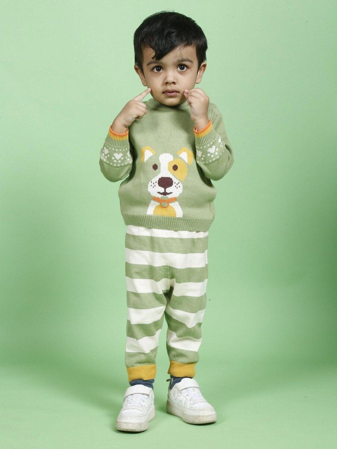 greendeer kids pure cotton sweater with jogger