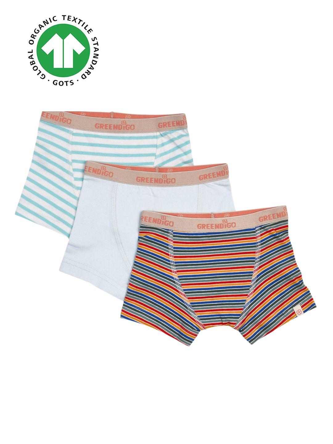 greendigo boys pack of 3 organic cotton boy shorts briefs