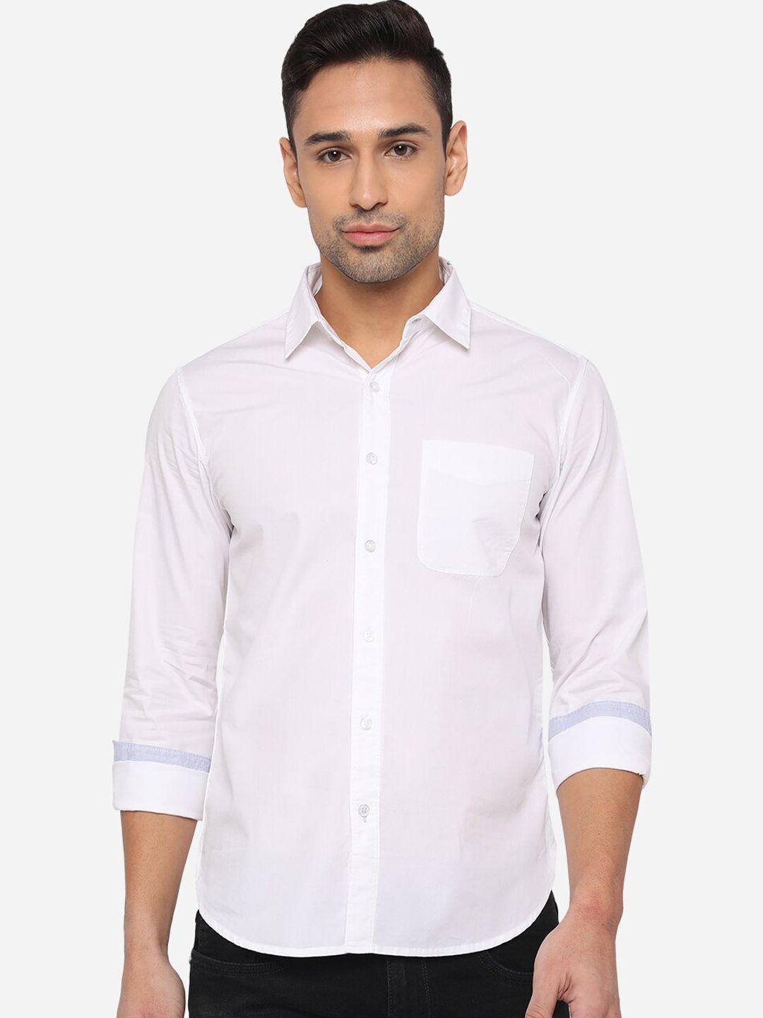 greenfibre men cotton slim fit casual shirt