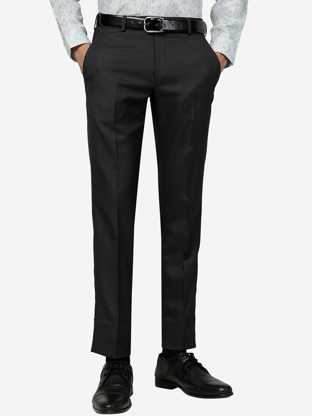 greenfibre men slim fit formal trousers